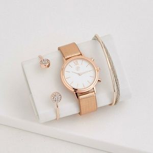 Rose Gold Watch Set